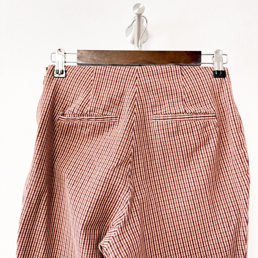 A New Day Winter Preppy Chic Plaid Blazer Jacket w/ Ankle Pants Brown Red XS 4 - Picture 9 of 16